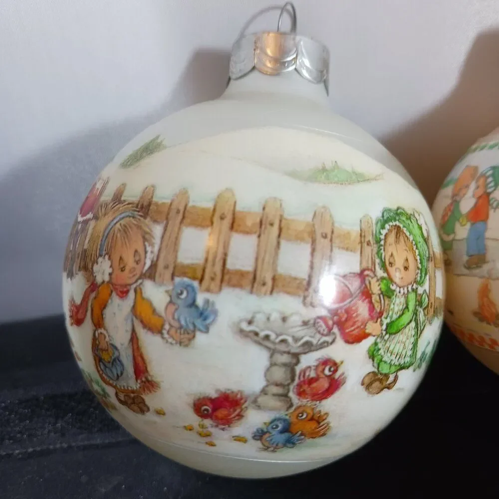 5pcs Vintage Hallmark Ornament Decor